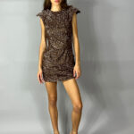 Rochie mini maro cu paiete2