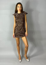 Rochie mini maro cu paiete2