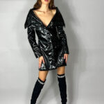 Sacou Crocodile Noir