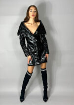 Sacou Crocodile Noir