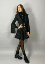 sacou rochita tweed negru