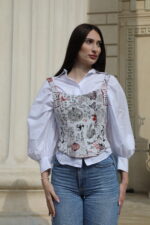 Corset cu design inspirat din Japonia