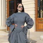 Corset din material de trening din bumbac 100%